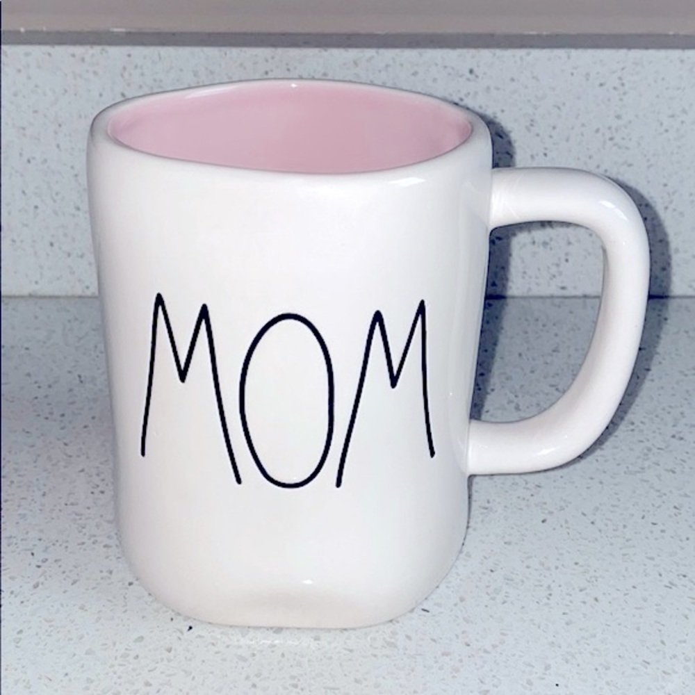 ❗️RAE DUNN MOM PINK INTERIOR MODERN FARMHOUSE COFFEE TEA MUG